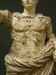 Augusto di Prima Porta, la lorica.