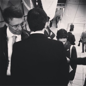 Renzi e Cantone. Foto presa dal profilo Instagram di FIlippo Sensi