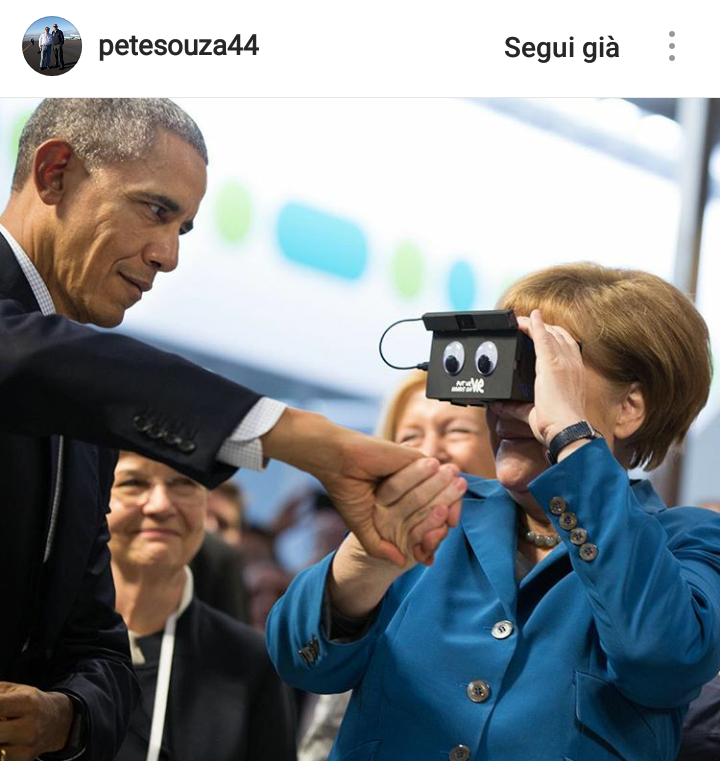 Obama scherza con la Merkel.